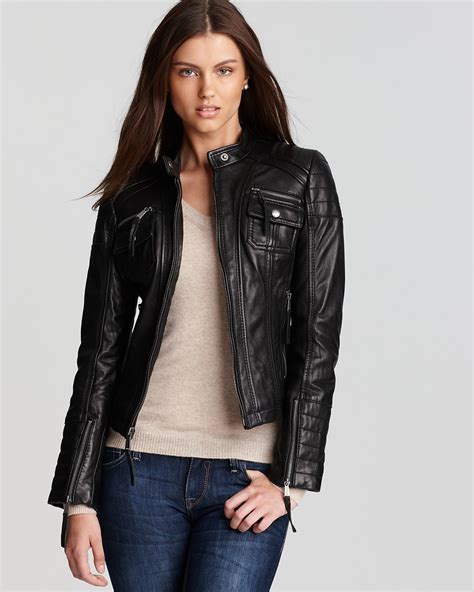 michael kors leather jacket.